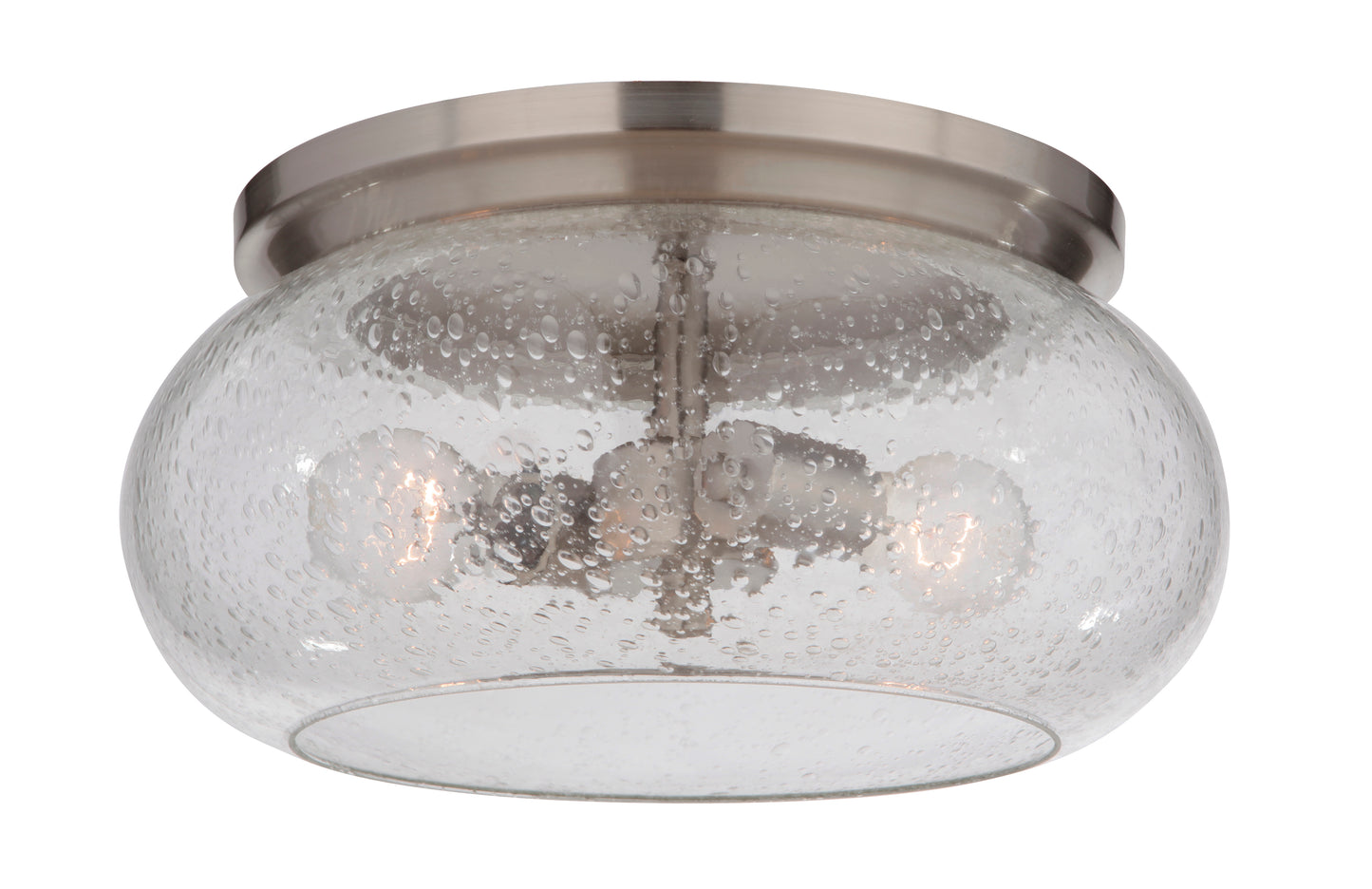 49982-BNK - Serene 2 Light 14.5" Wide Flush Mount - Brushed Nickel