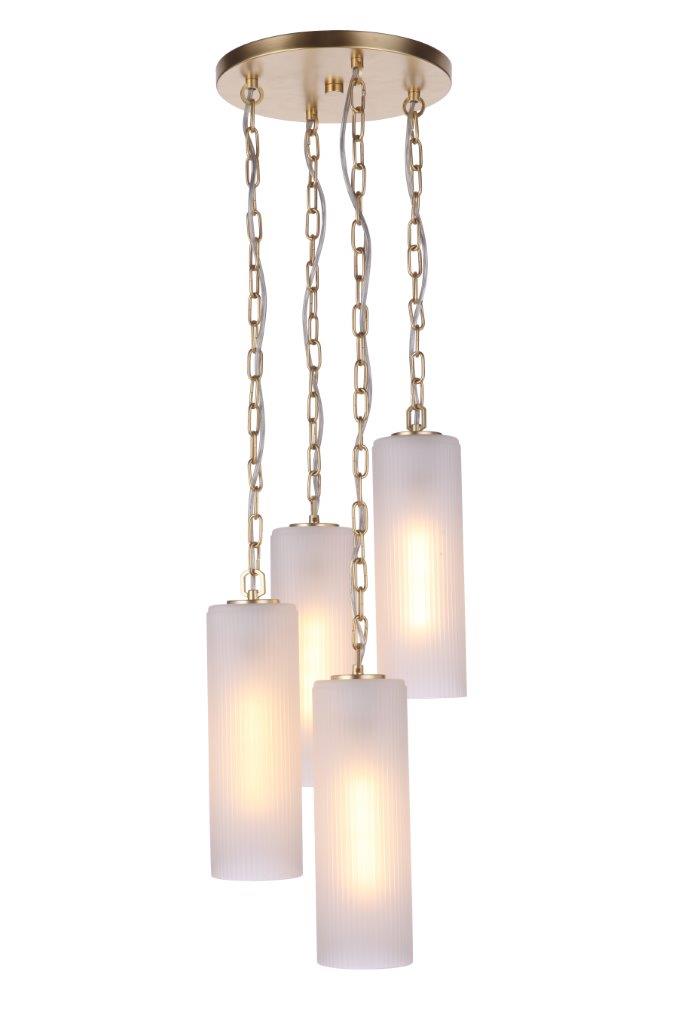 57994-SNG - Myos 4 Light 12" Wide Pendant - Sunset Gold