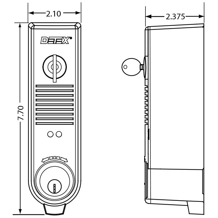 EAX-300 - Battery Powered Door Propped Alarm - Gray