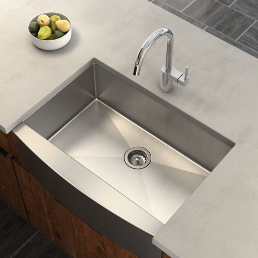 G18121 - Prep 30" Stainless Steel Undermount Apron Front Single Bowl Sink