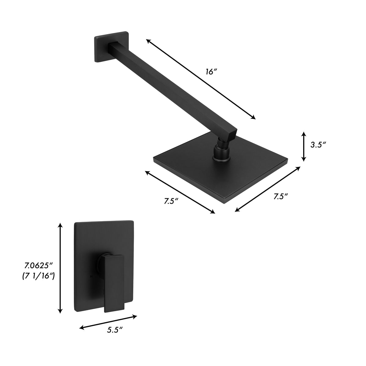 BLS-SHF-MB - Autograph Edition Bliss Shower Faucet in Matte Black