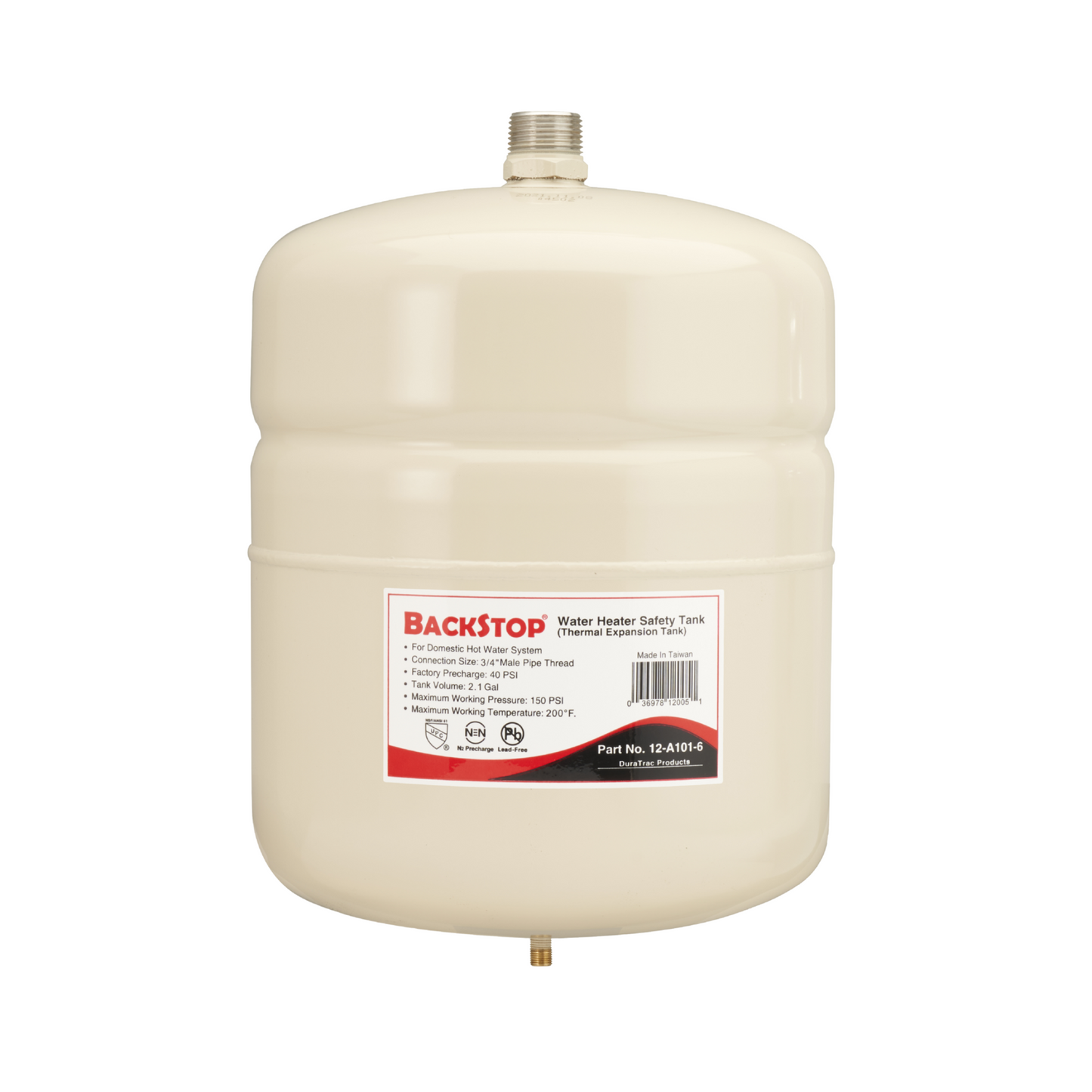 2.1 gallon elbi backstop expansion tank