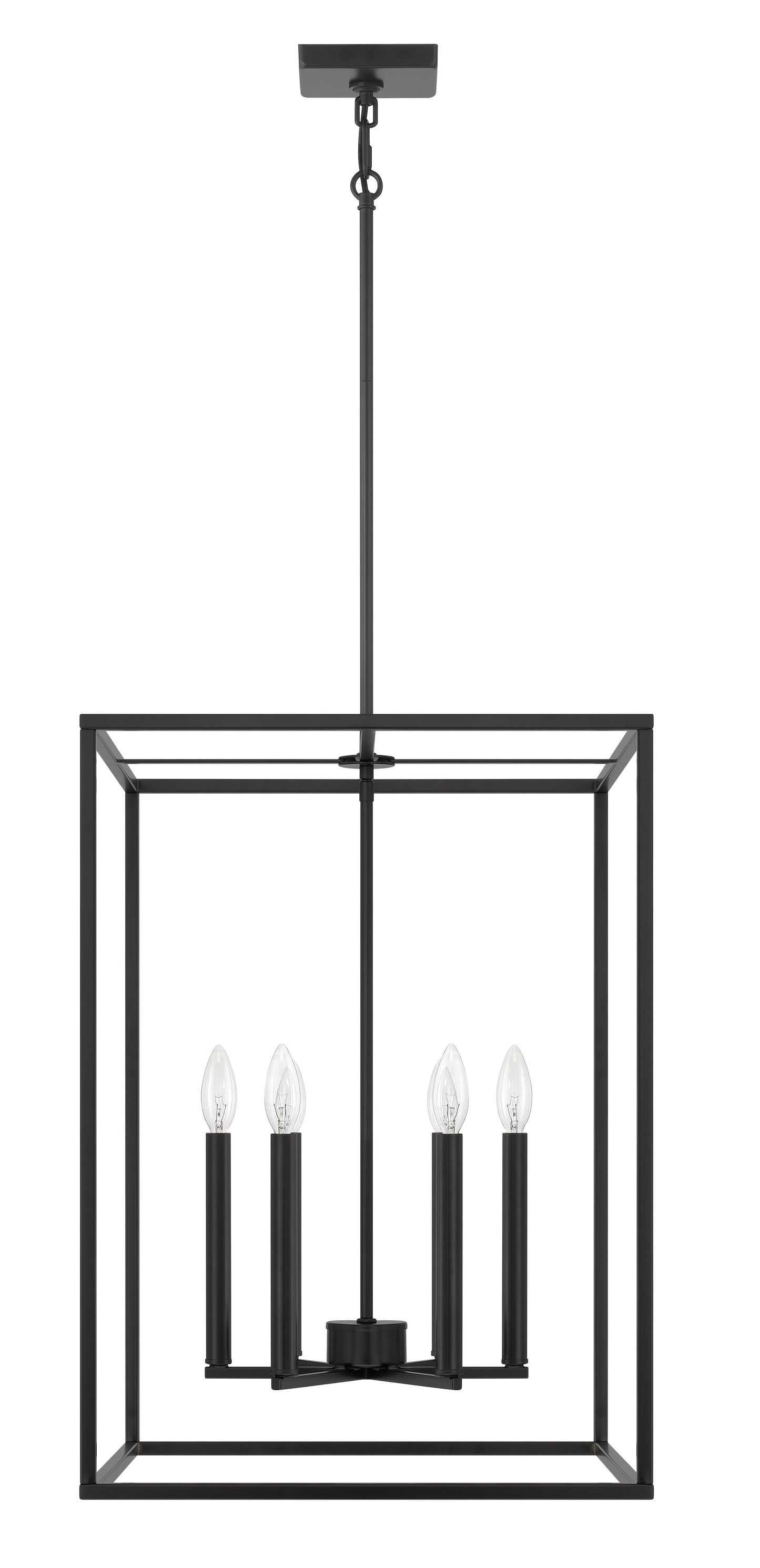 60636-FB - Signature Foyer 6 Light 18" Wide Foyer Light - Flat Black