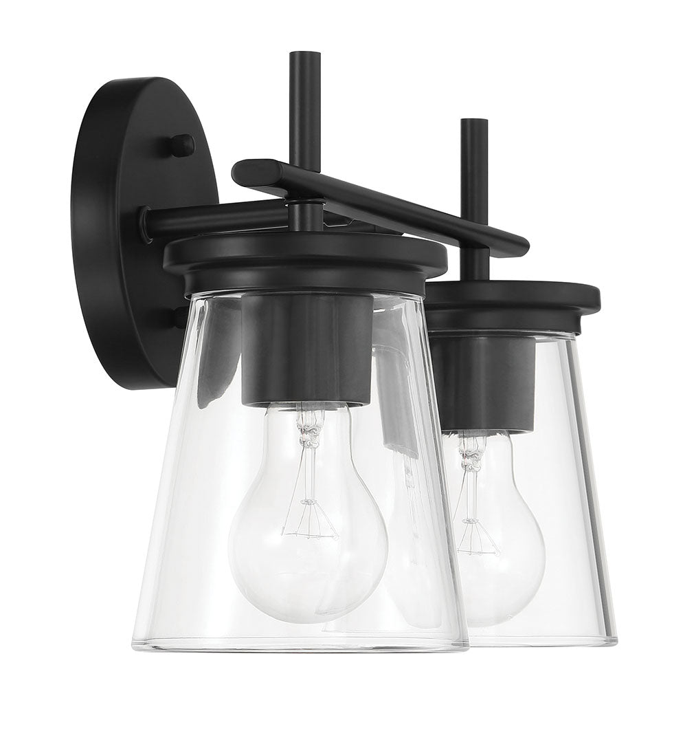 60402-FB - Connell 2 Light 14.5" Wide Vanity Light - Flat Black