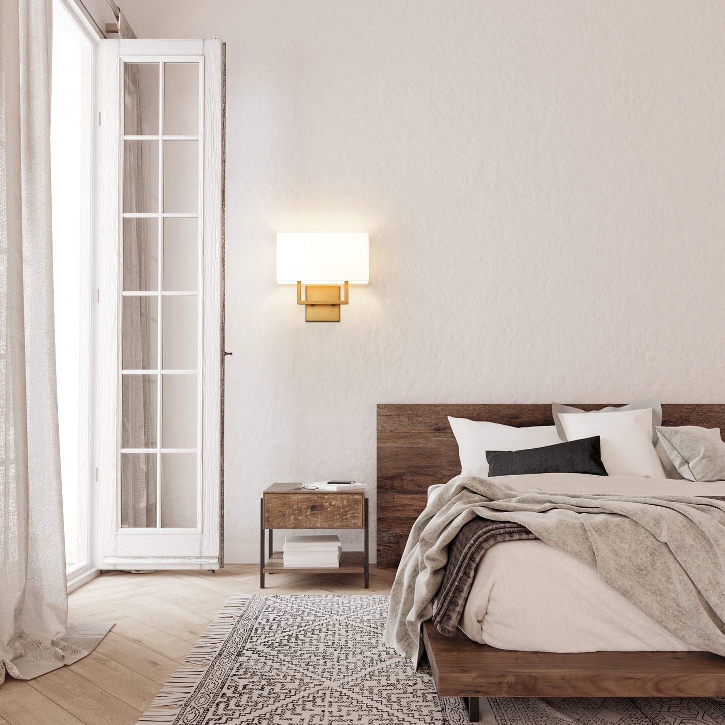 815-2S-RB - Saxon 2 Light Wall 11" Sconce - Rubbed Brass
