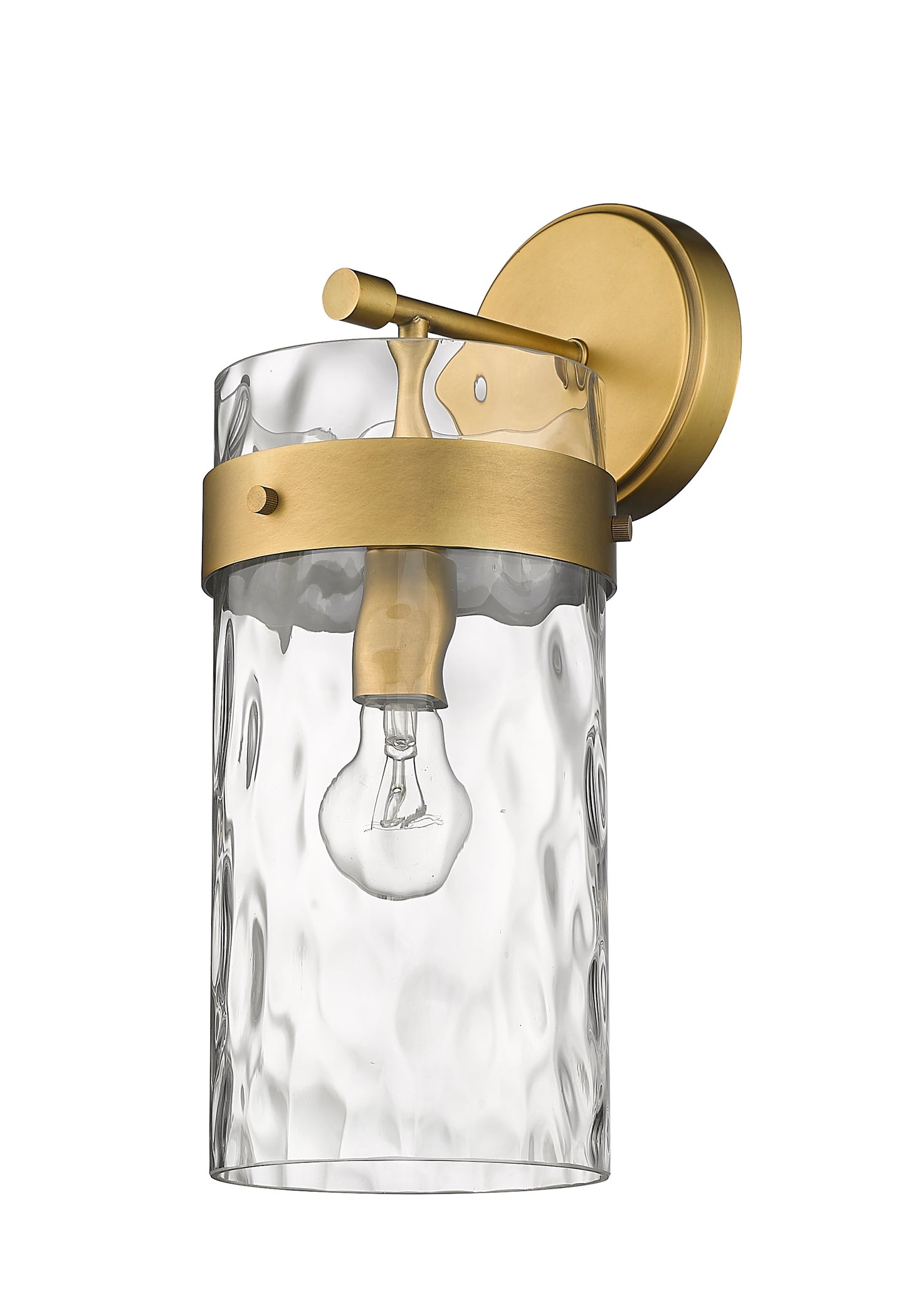 3035-1SL-RB - Fontaine 1 Light Wall 16" Sconce - Rubbed Brass