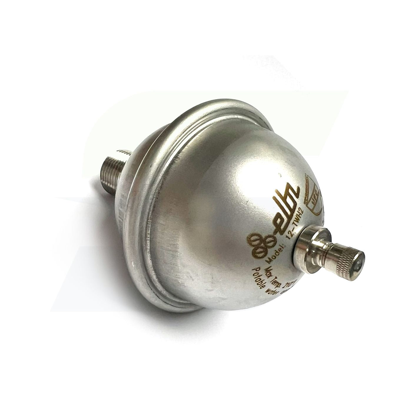 Elbi 12-TWH2 Tankless Water Heater Expansion Tank laying down displaying top