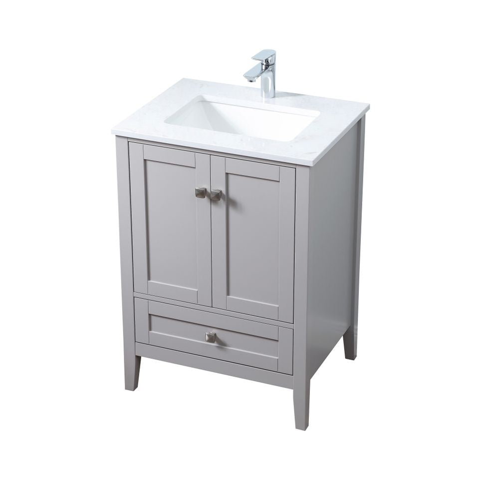 VF21124GR - Hamilton 24" Bathroom Vanity Set in Gray