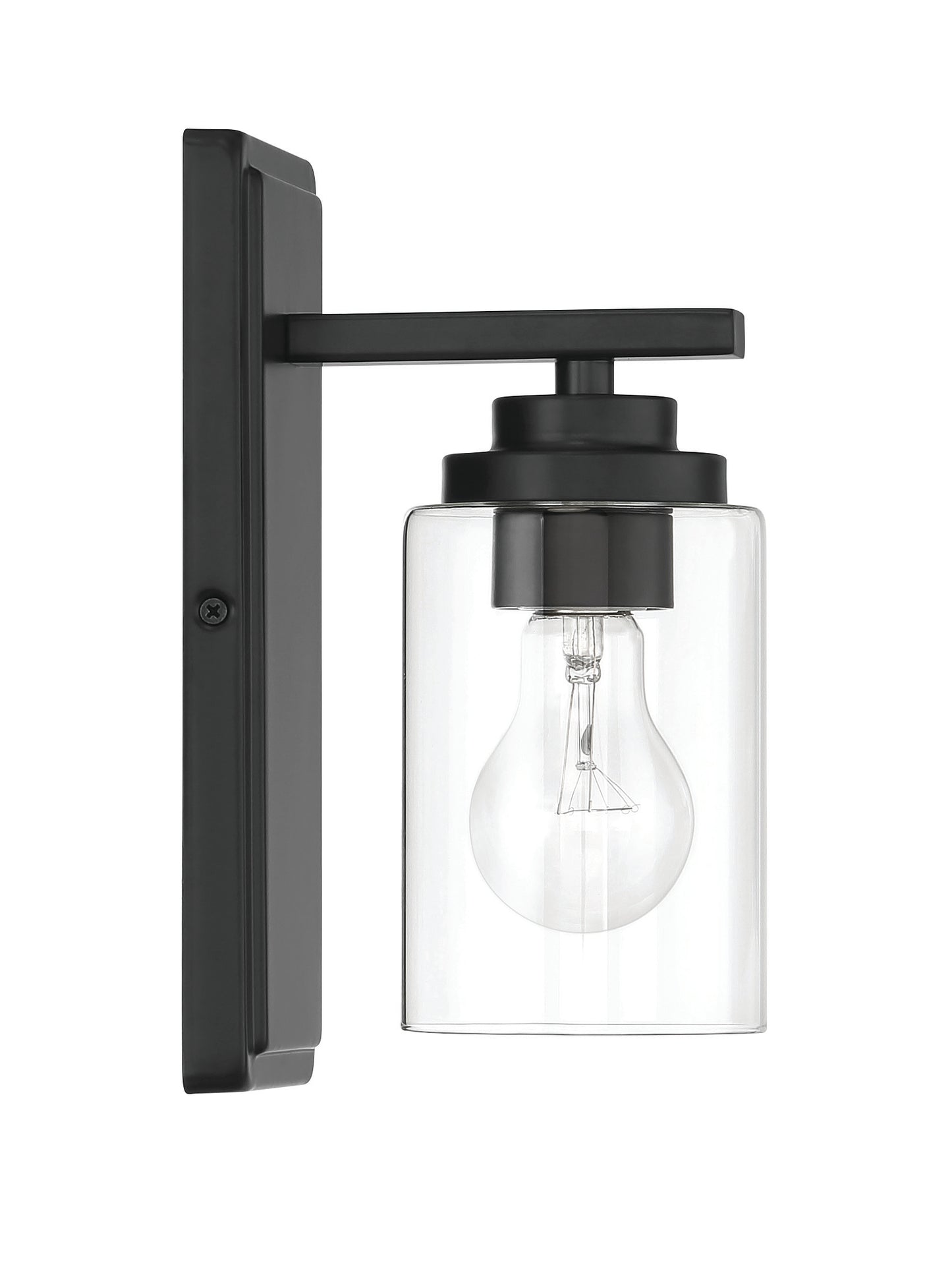20404FB1 - Clark 1 Light 10" High Wall Sconce - Flat Black