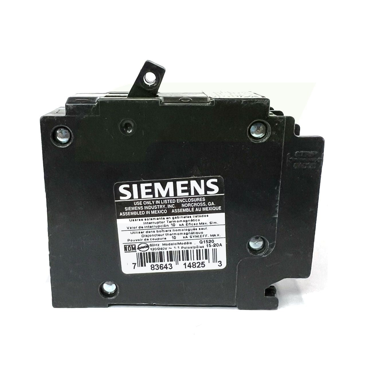 Q1520 - Single-Pole Tandem Plug-In Circuit Breaker - 120V, 15/20A