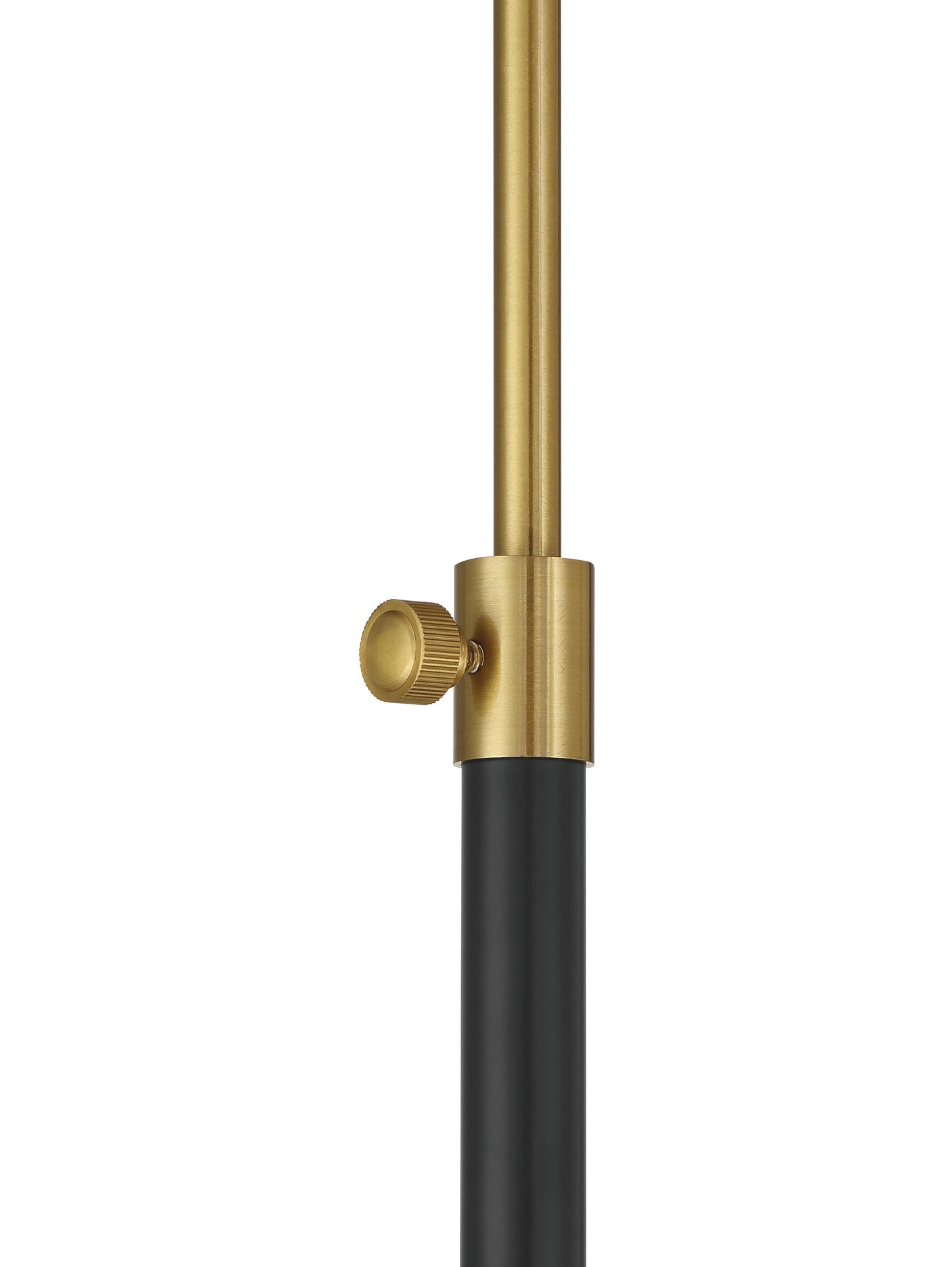 87008FBSB-F - Ingraham 1 Light 66" High Floor Lamp - Flat Black / Satin Brass