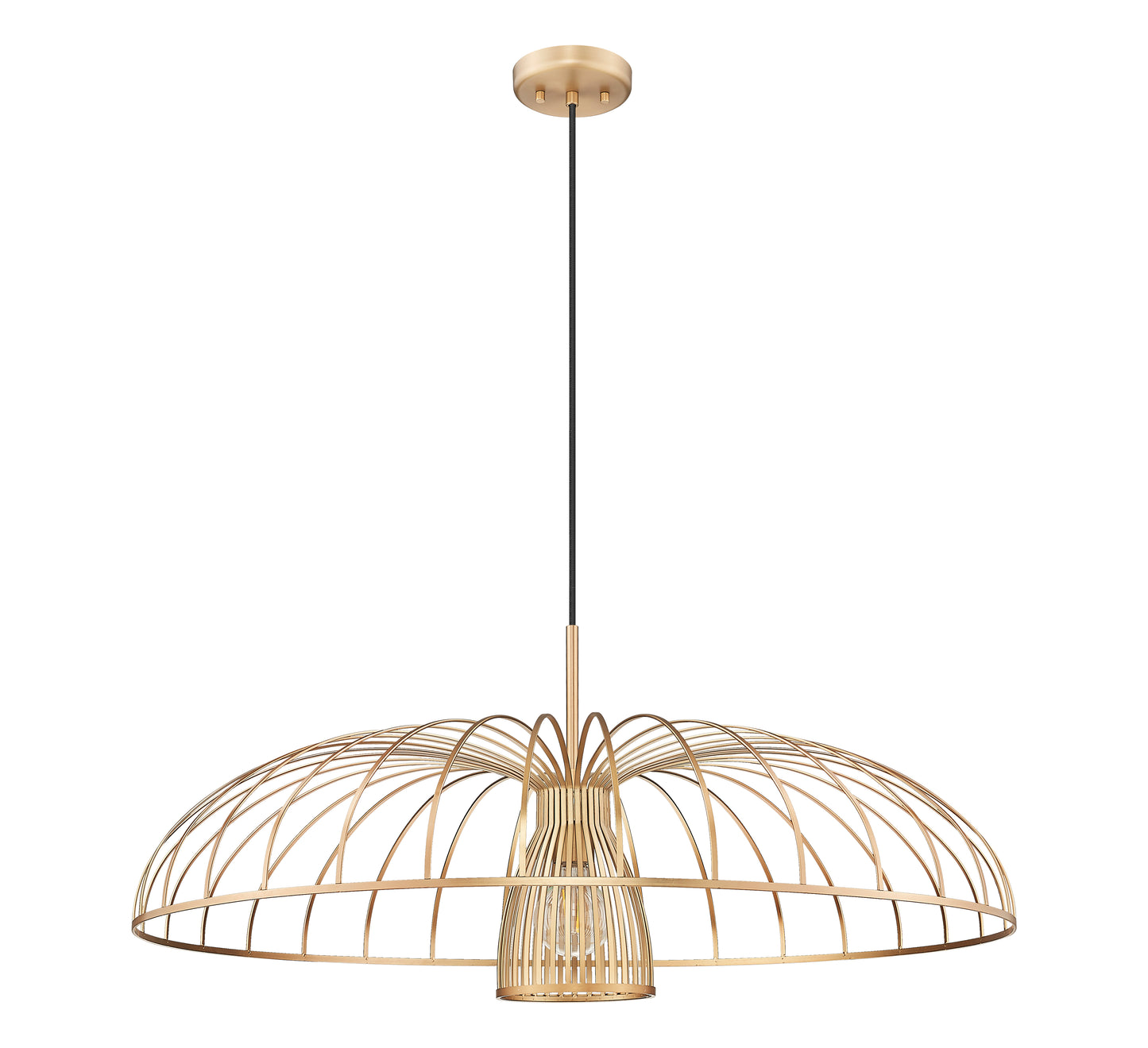 623P35-MGLD - Valencia 1 Light 35" Pendant - Modern Gold