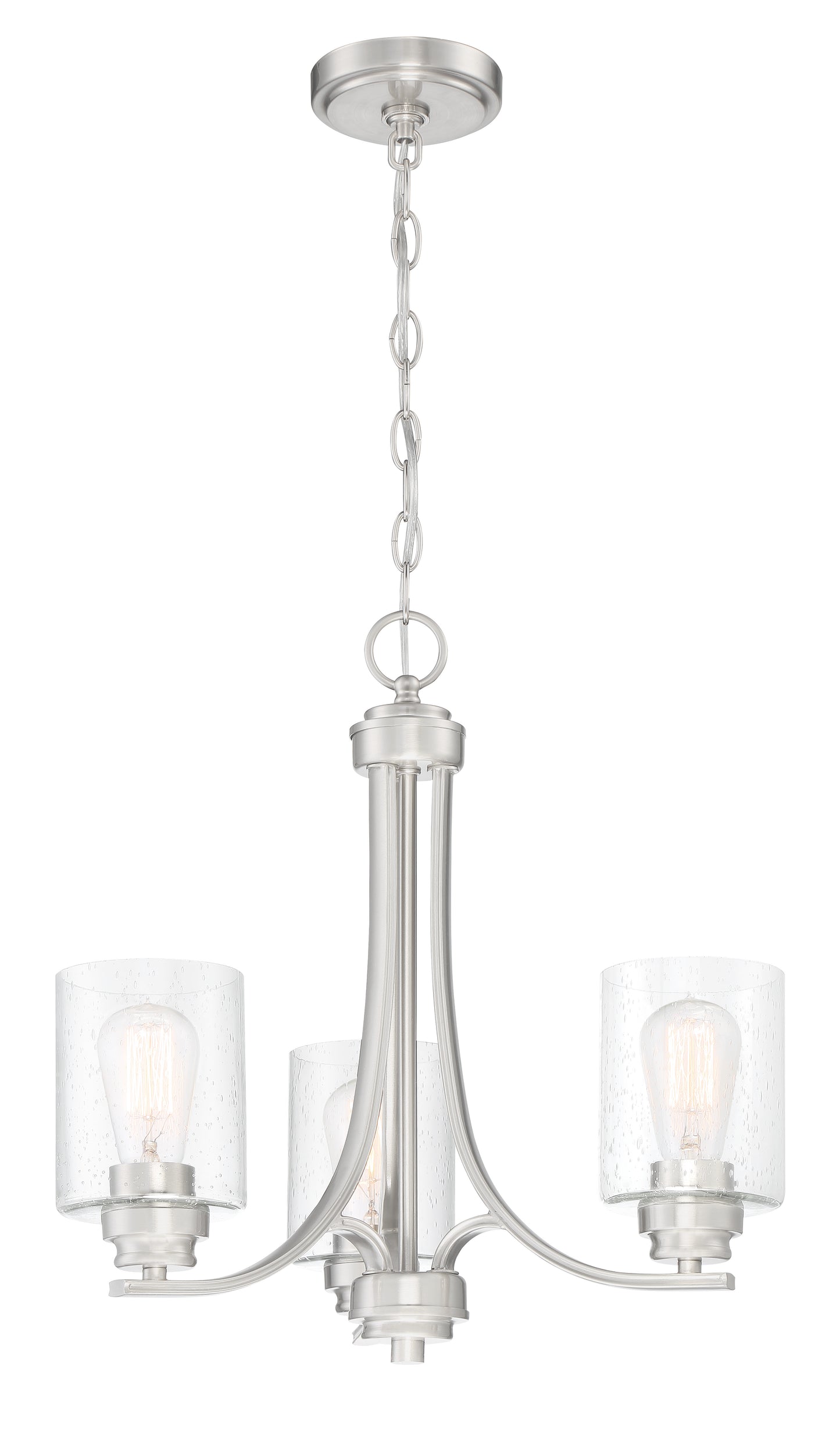 50523-BNK - Bolden 3 Light 18" Wide Chandelier - Brushed Nickel
