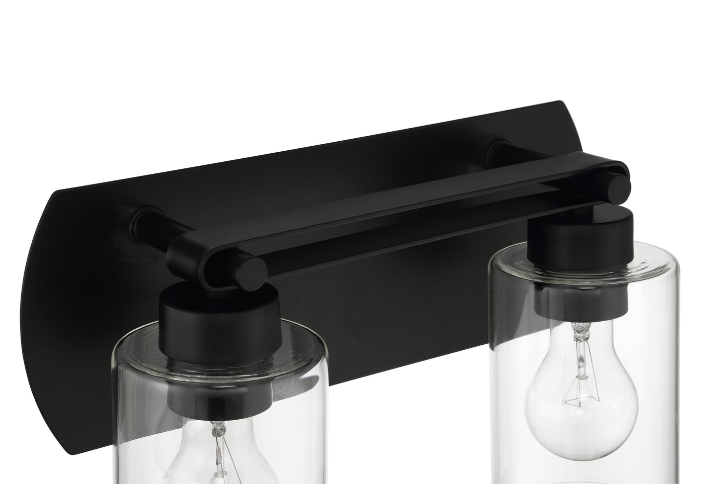17614FB2 - Hendrix 2 Light 14" Wide Vanity Light - Flat Black