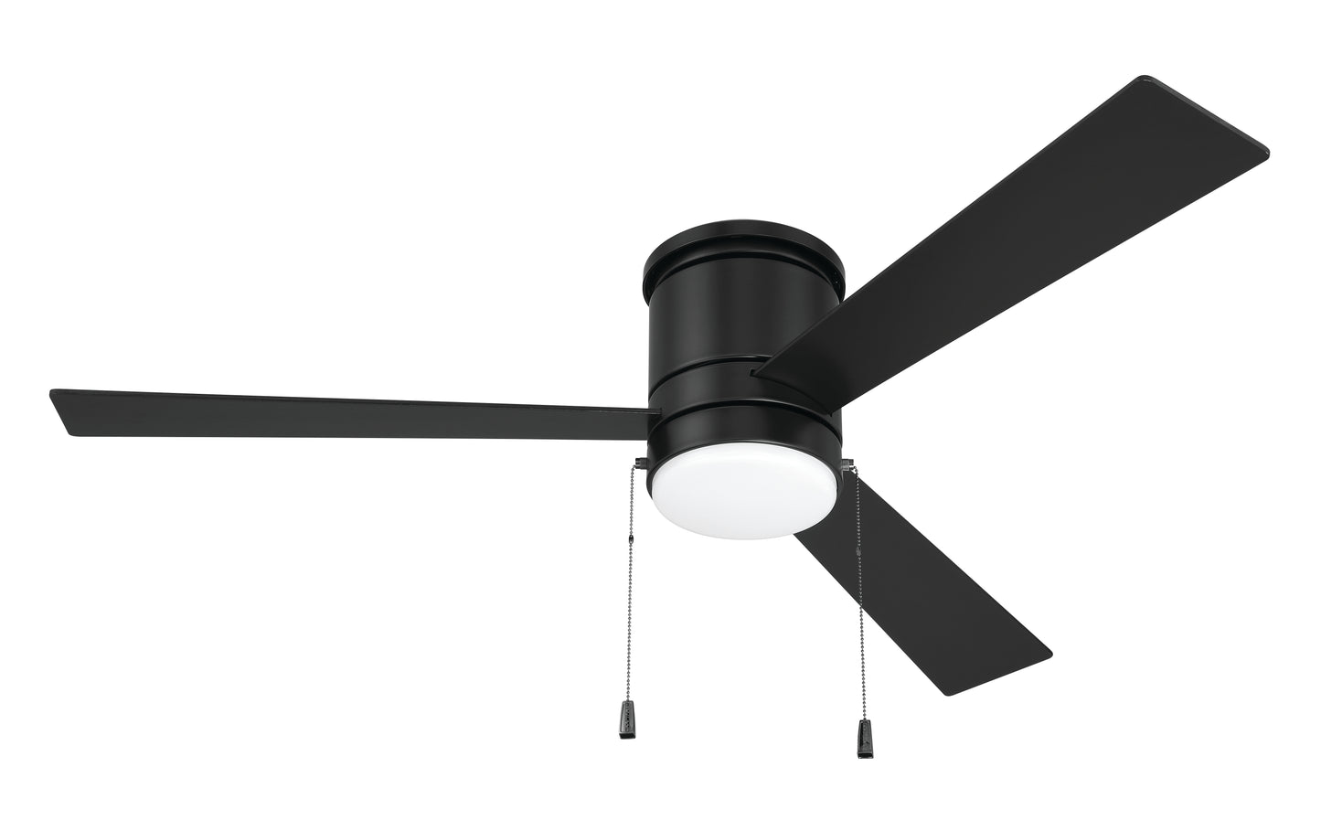 MCYH52FB3-PC - McCoy Hugger 52" 3-Blade Indoor Ceiling Fan 52" 3 Blade Ceiling Fan with Light Kit - Flat Black