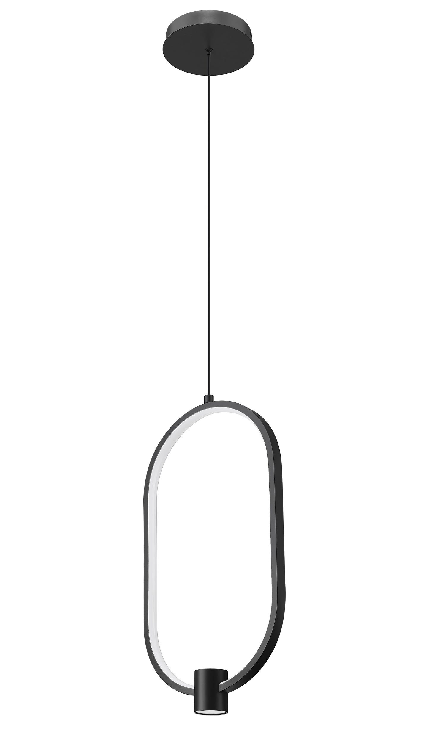 4101-10MB-LED - Saros 1 Light 10" Pendant - Matte Black