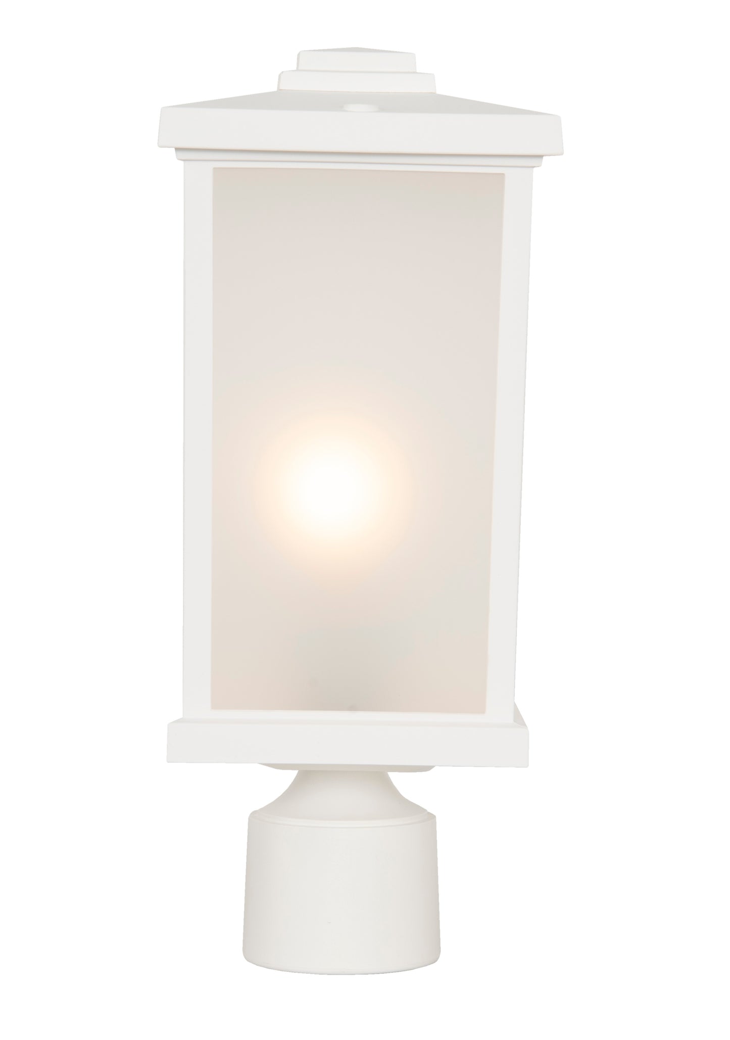 ZA2415-TW - Resilience Lanterns 1 Light 15" High Post Mount - Textured White