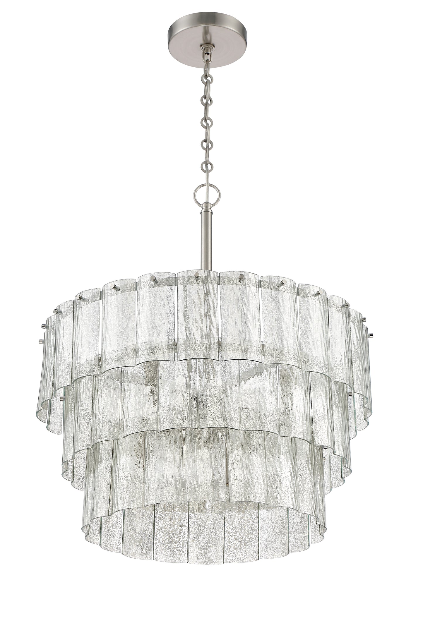 48696-BNK - Museo 9 Light 24" Wide Pendant - Brushed Nickel