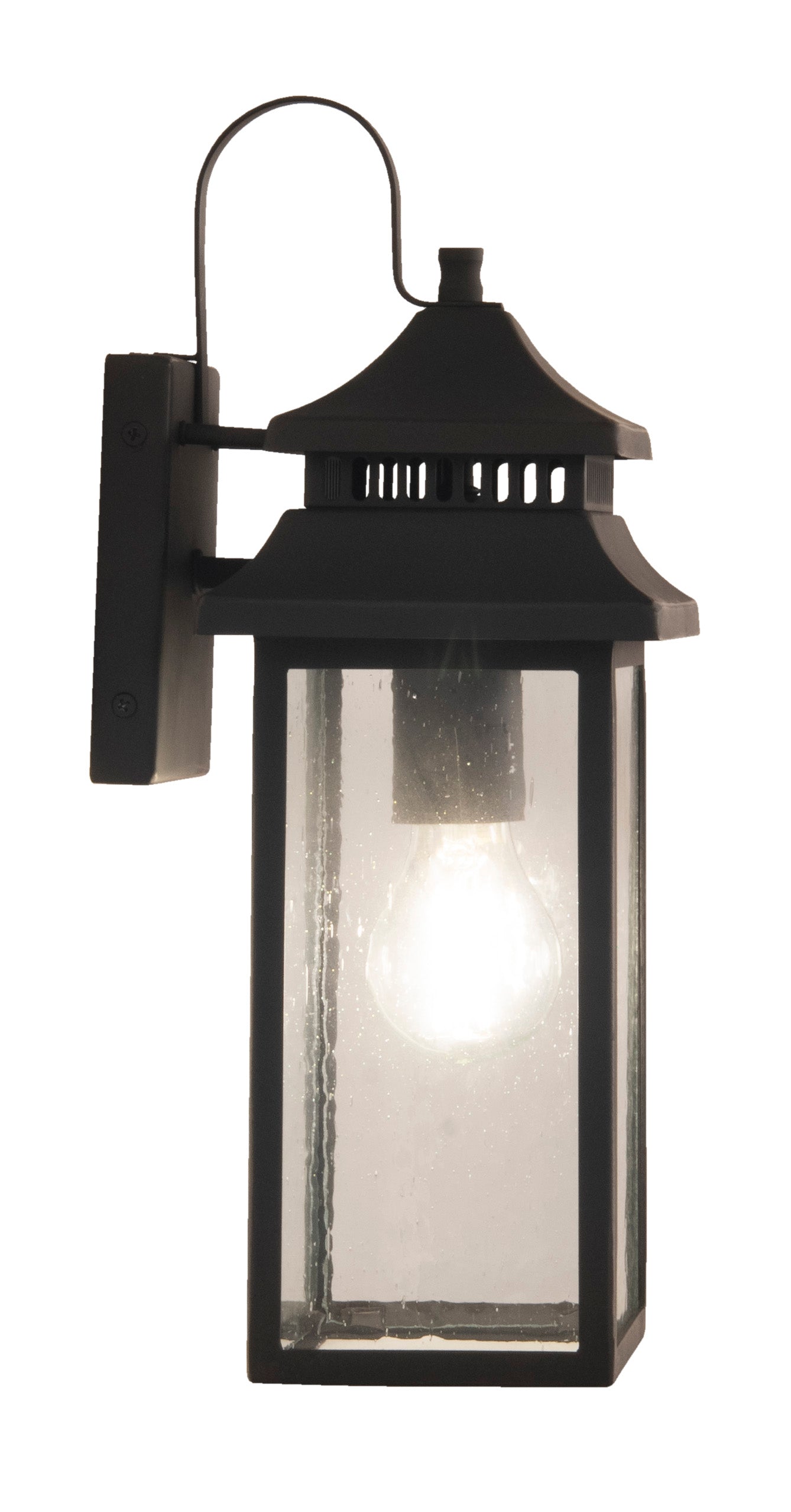 ZA3104-DBG - Crossbend 1 Light 15" High Outdoor Wall Lantern - Dark Bronze Gilded