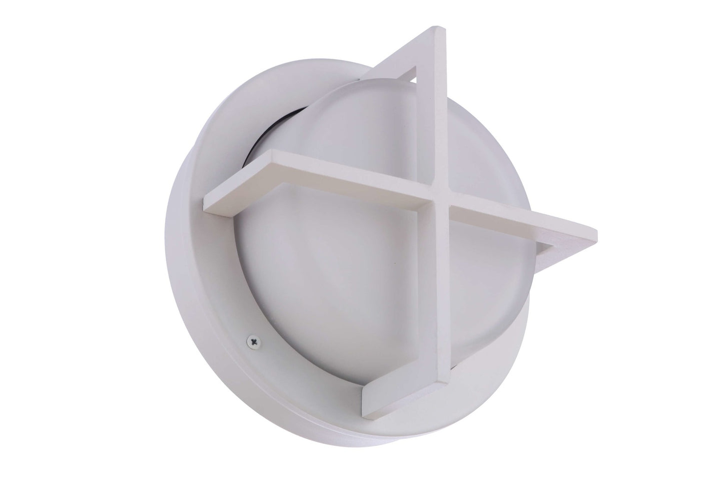 ZA5902-TW - Bulkhead Round 1 Light 3.94" High Outdoor Wall/Ceiling Mount - Textured White