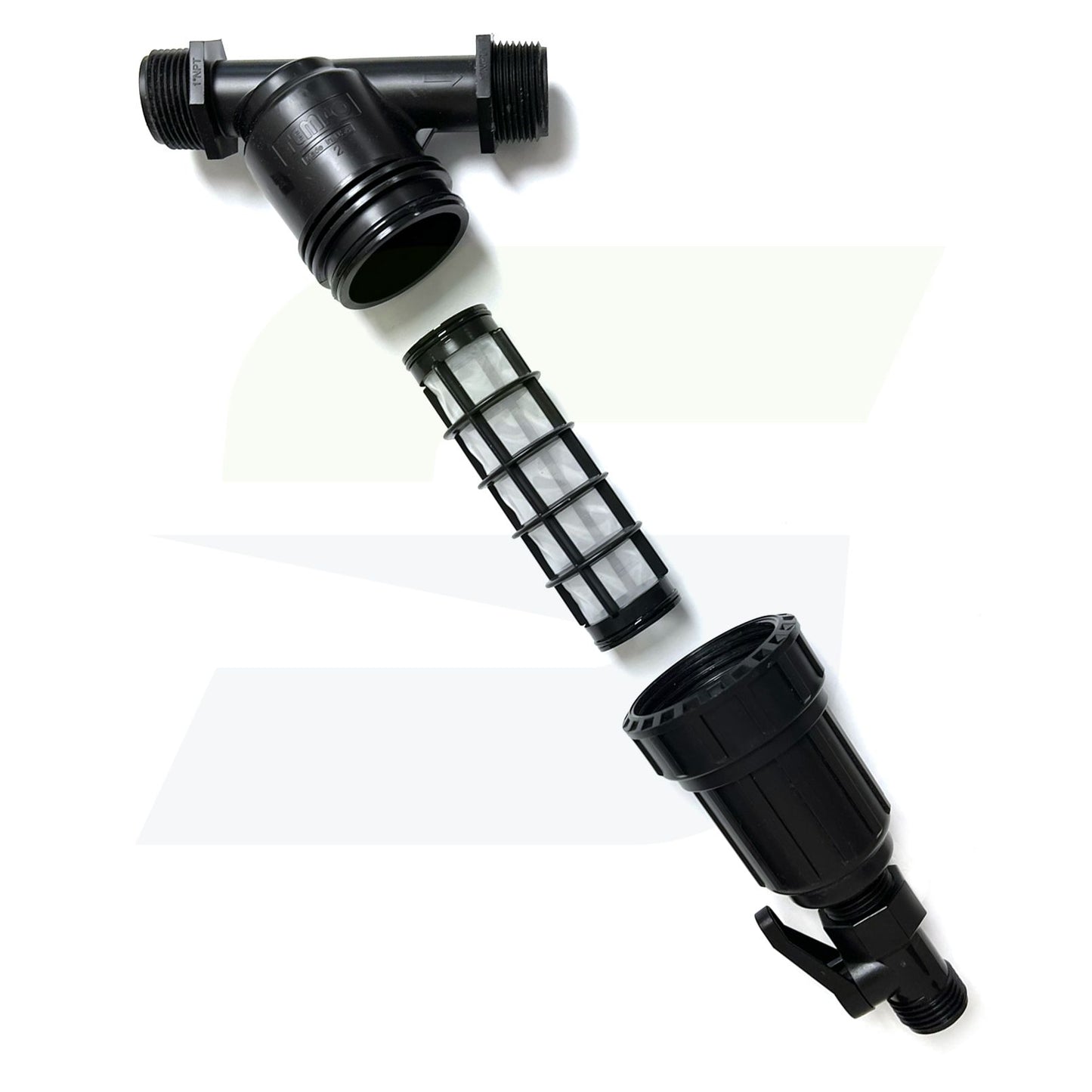 FYF100V - 1" MPT Drip Irrigation Y-Filter with Ball Valve
