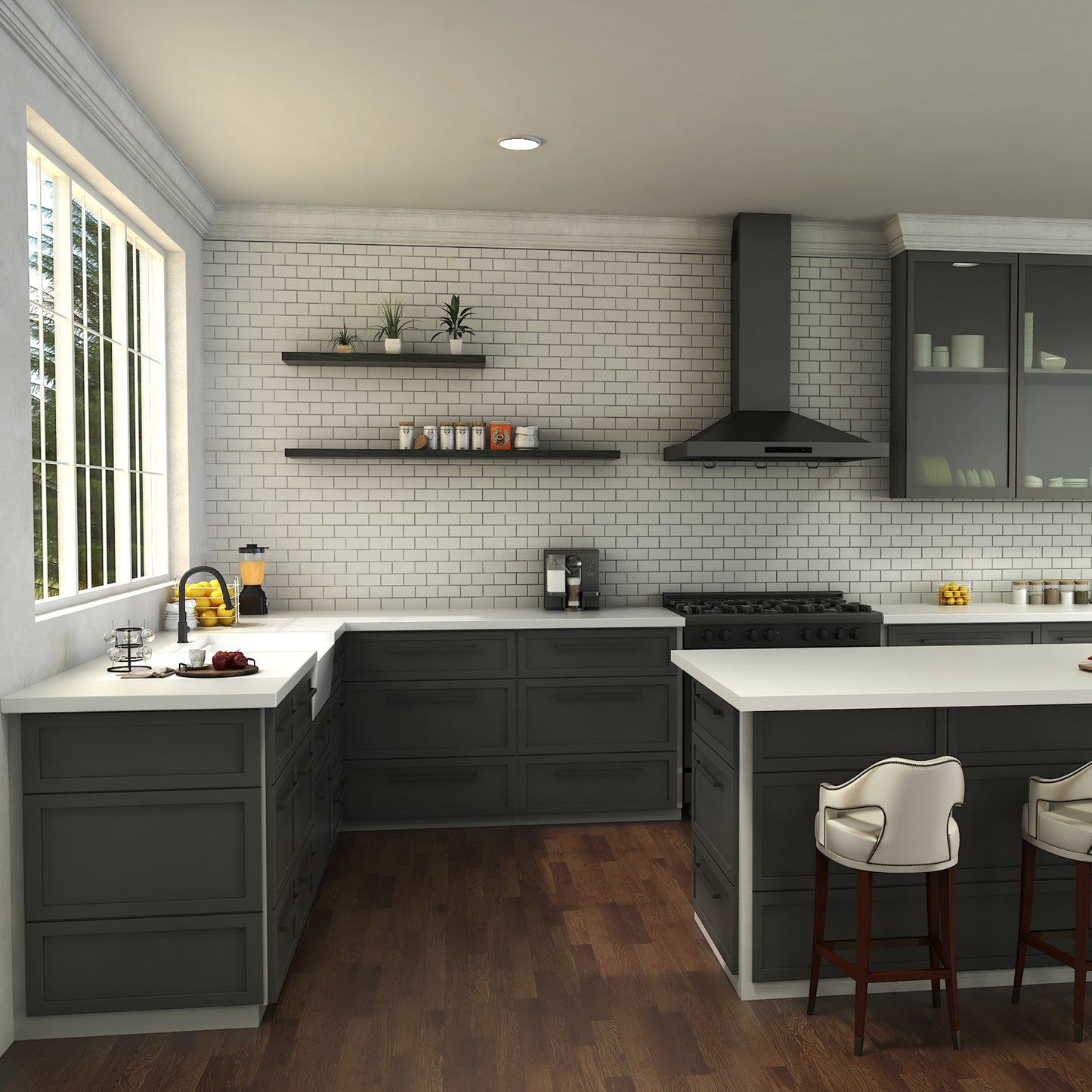 MON-KF-MB - Monet Kitchen Faucet in Matte Black