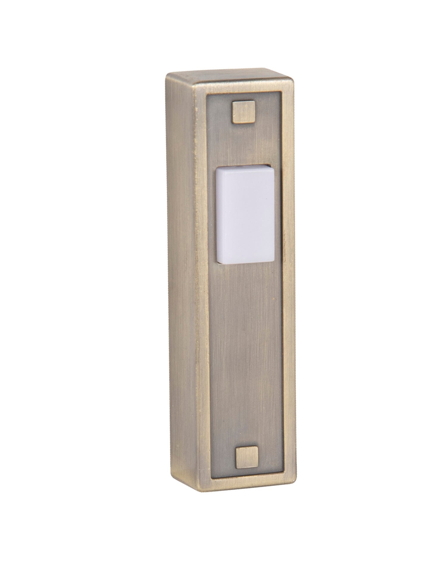 PB5014-AB - Push Button-Surface Mount 1 Light 0.71" Wide Chime Button - Antique Brass