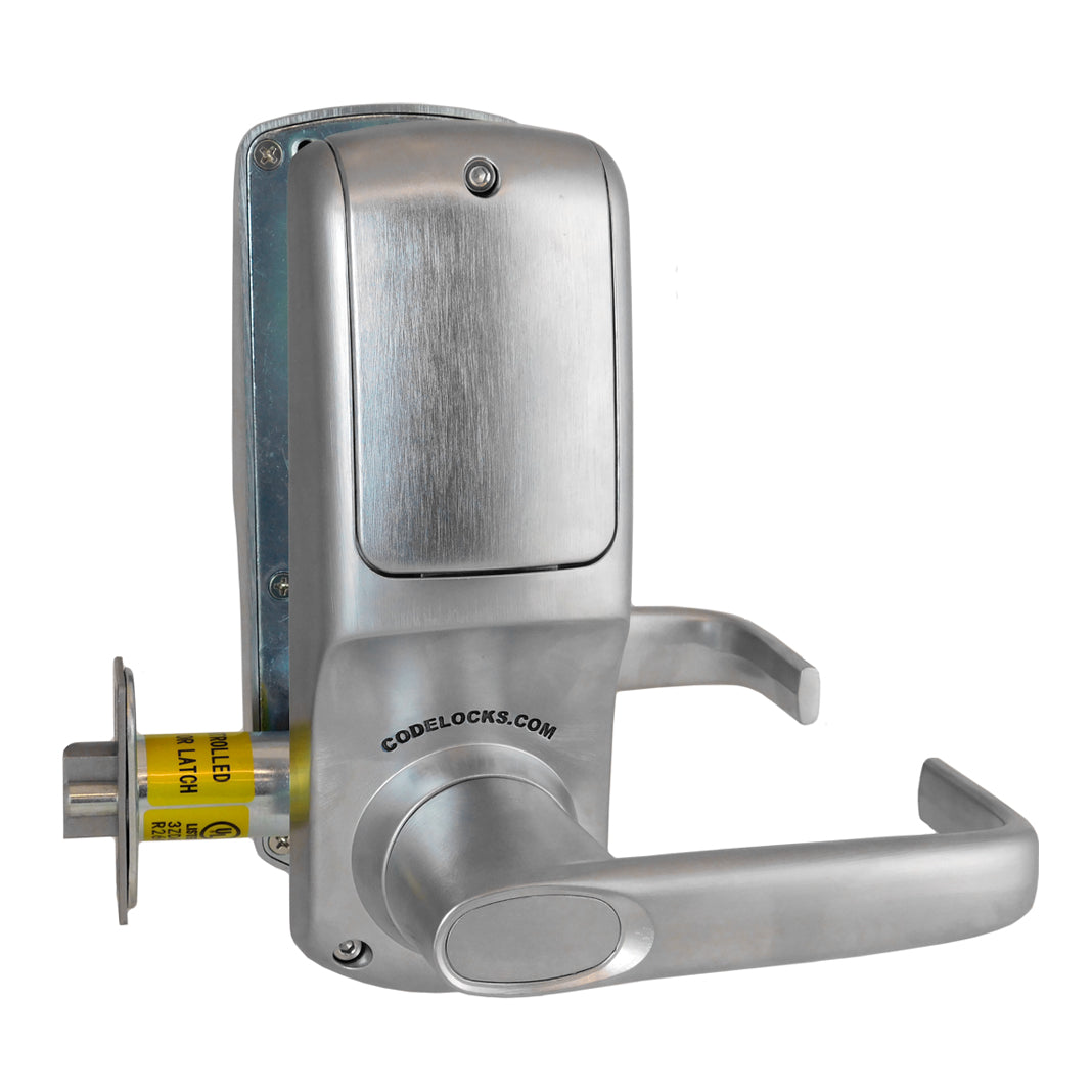 CL5210BS - 90 User Electronic Keypad Lever Lock - Brushed Stainless Steel