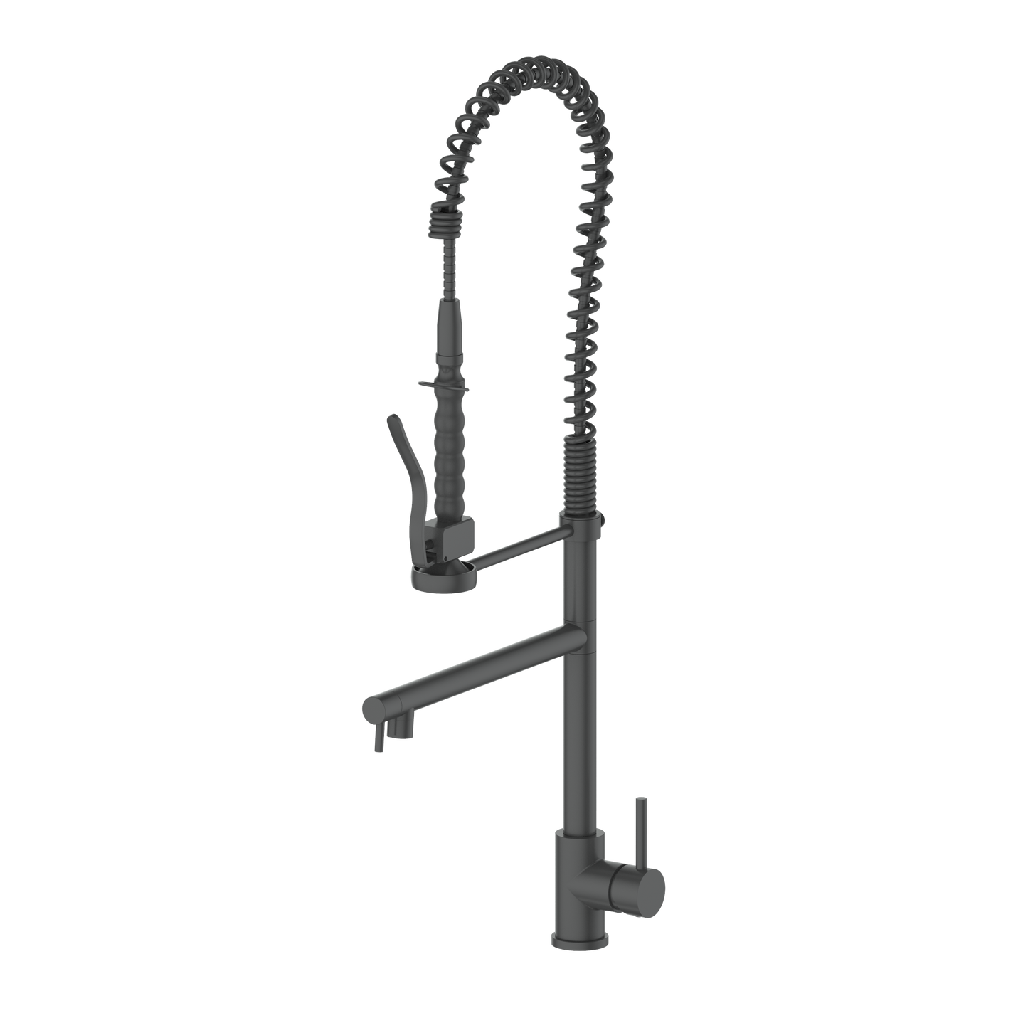 VNG-KF-MB - Van Gogh Pull Down Spring Kitchen Faucet with Pot Filler in Matte Black