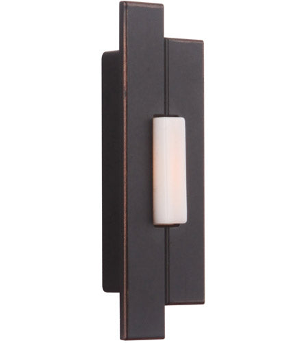 PB5000-AZ - Push Button-Surface Mount 1 Light 1.25" Wide Chime Button - Antique Bronze