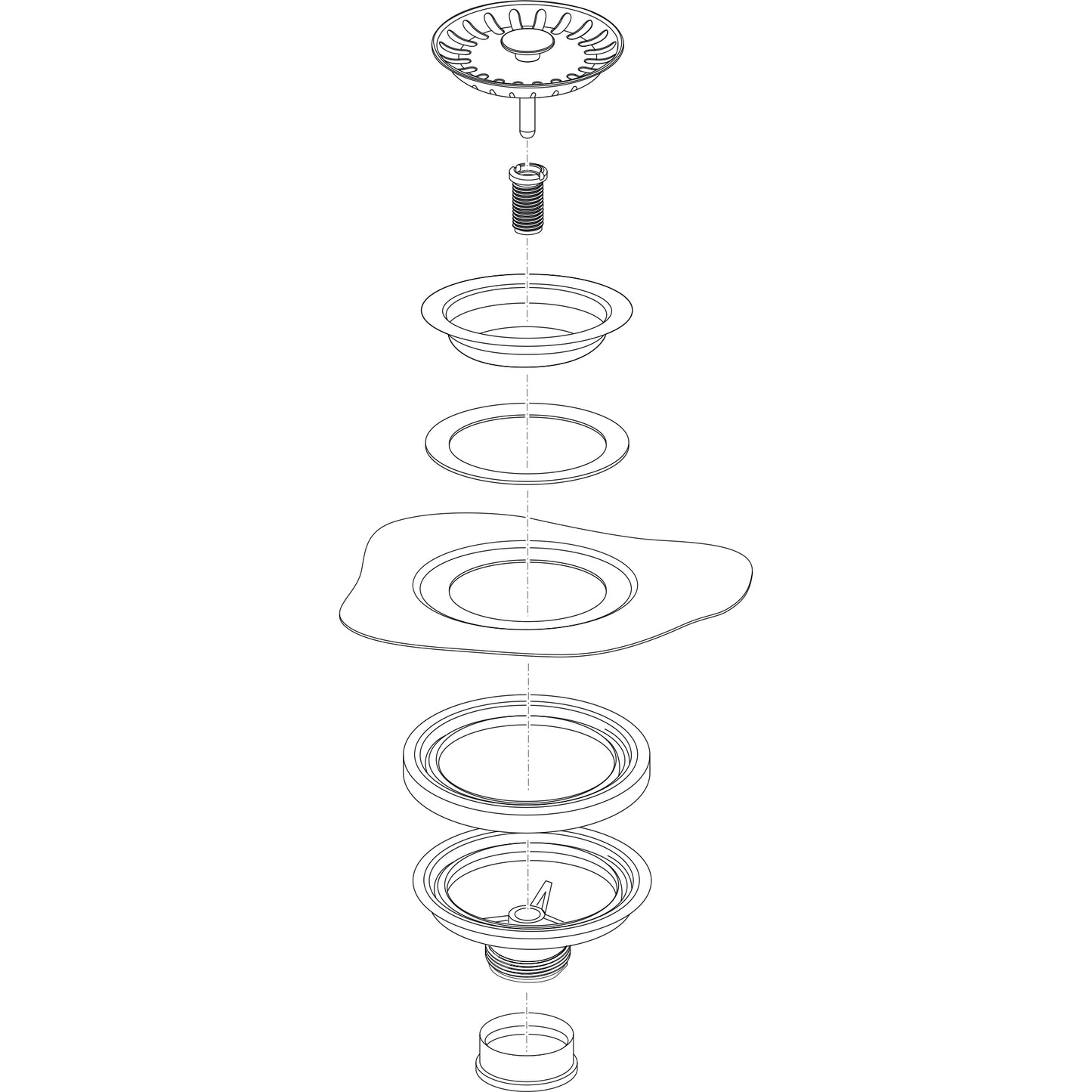 900W - Colorline Strainer Basket - White