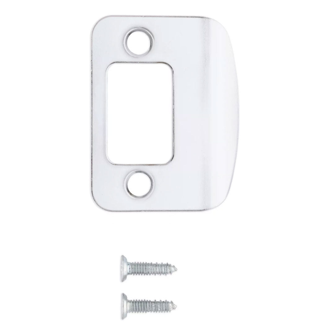 85303-016 - Radius Corner Deadbolt Full Lip Strike in Polished Chrome Finish