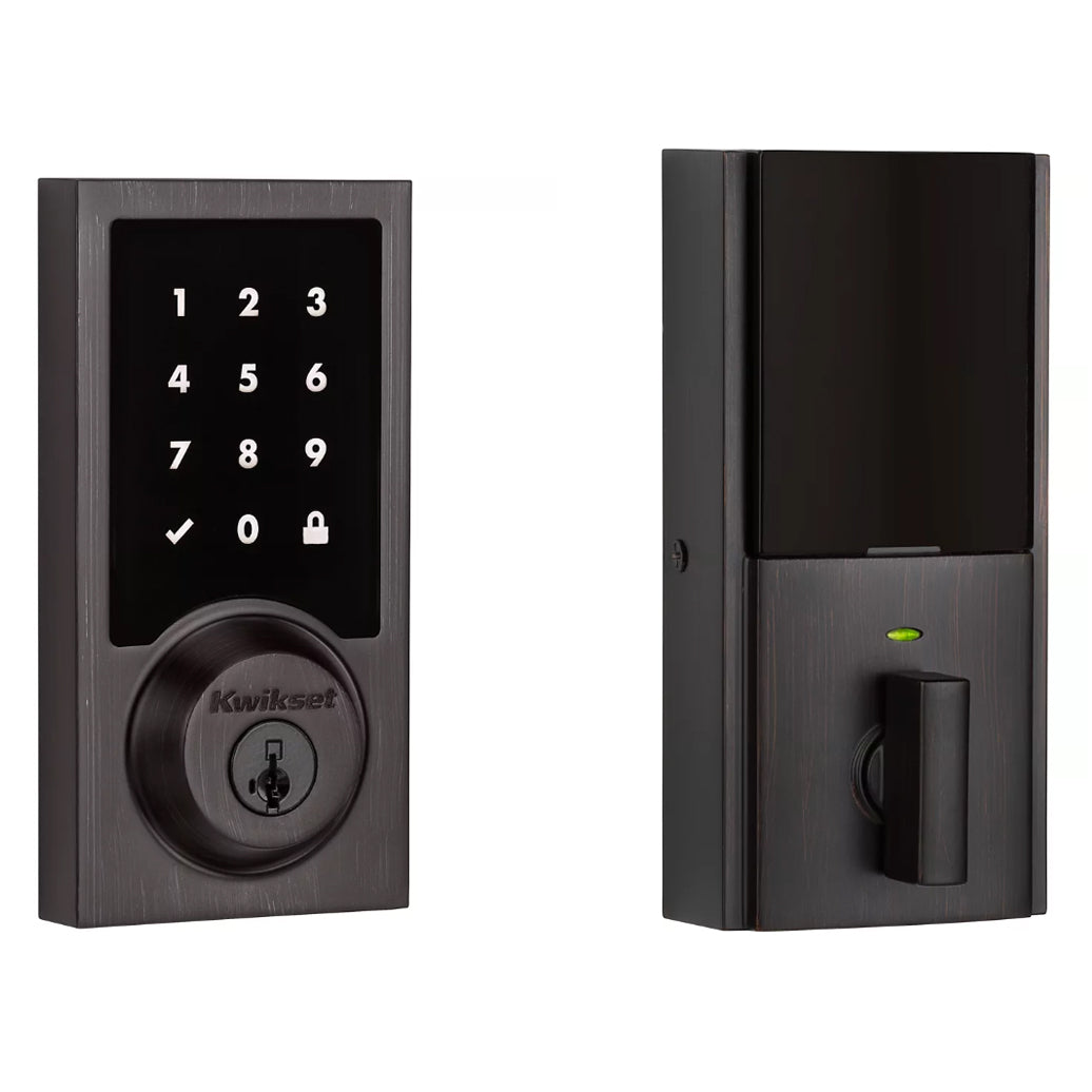916CNT SmartCode Touchscreen Electronic Deadbolt with SmartKey and Z-Wave Technology