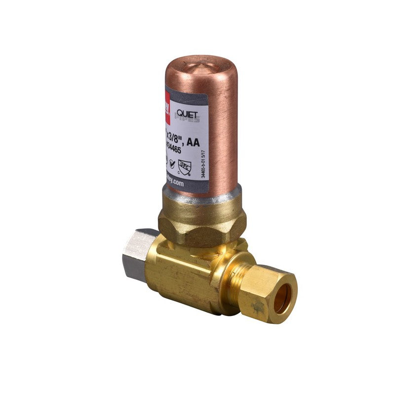 34465 - Quiet Pipes AA Hammer Arrestors Tee - 3/8" OD Comp x 3/8" Female Comp