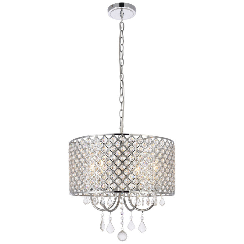 Elegant Lighting Elise 4 Light 14" Chandelier - LD711D17