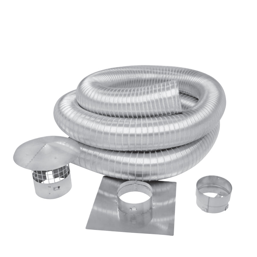 SLK0625C - Flexible Chimney Liner Kit Stainless Steel 6"X25'
