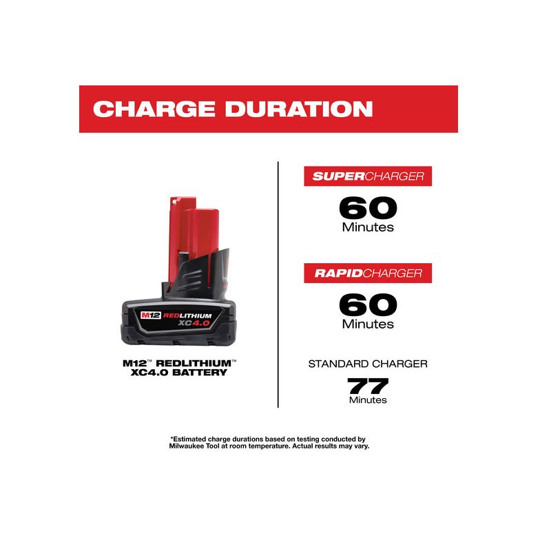 48-11-2440 - M12 REDLITHIUM XC 4.0 Extended Capacity Battery Pack