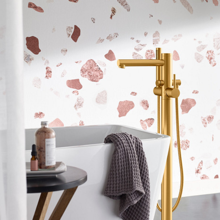 Moen 395BL - Align Tub Filler with Hand Shower - Matte Black