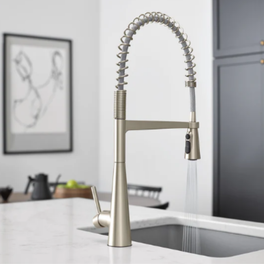 5925SRS - Sleek One-Handle Pulldown Kitchen Faucet - Stainless