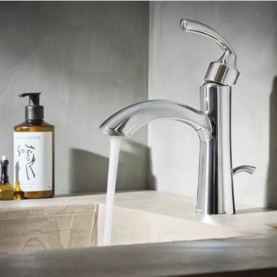 6170BL - Glyde One-Handle High Arc Bathroom Faucet - Matte Black