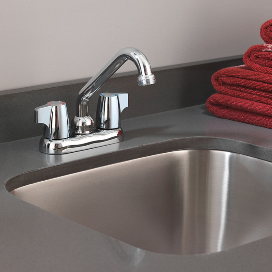 74998 - Chateau Chrome Two-Handle Low Arc Laundry Faucet - Chrome