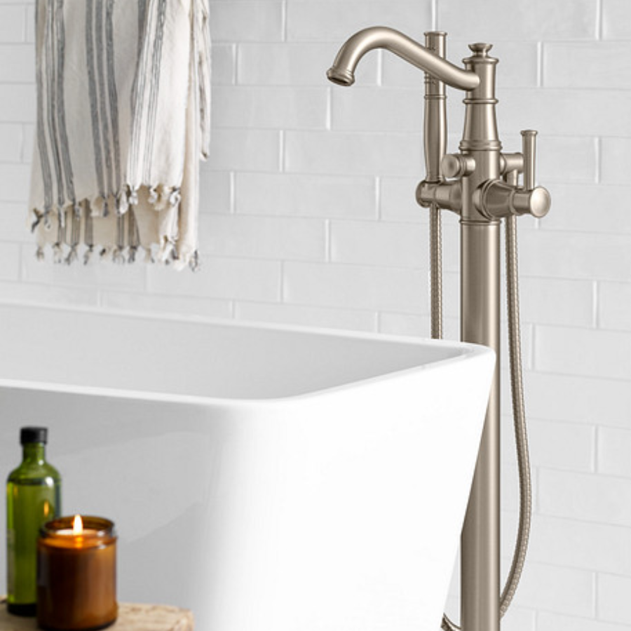 Moen 9025ORB -Belfield Oil rubbed bronze one-handle tub filler includes hand shower - Oil Rubbed Bronze