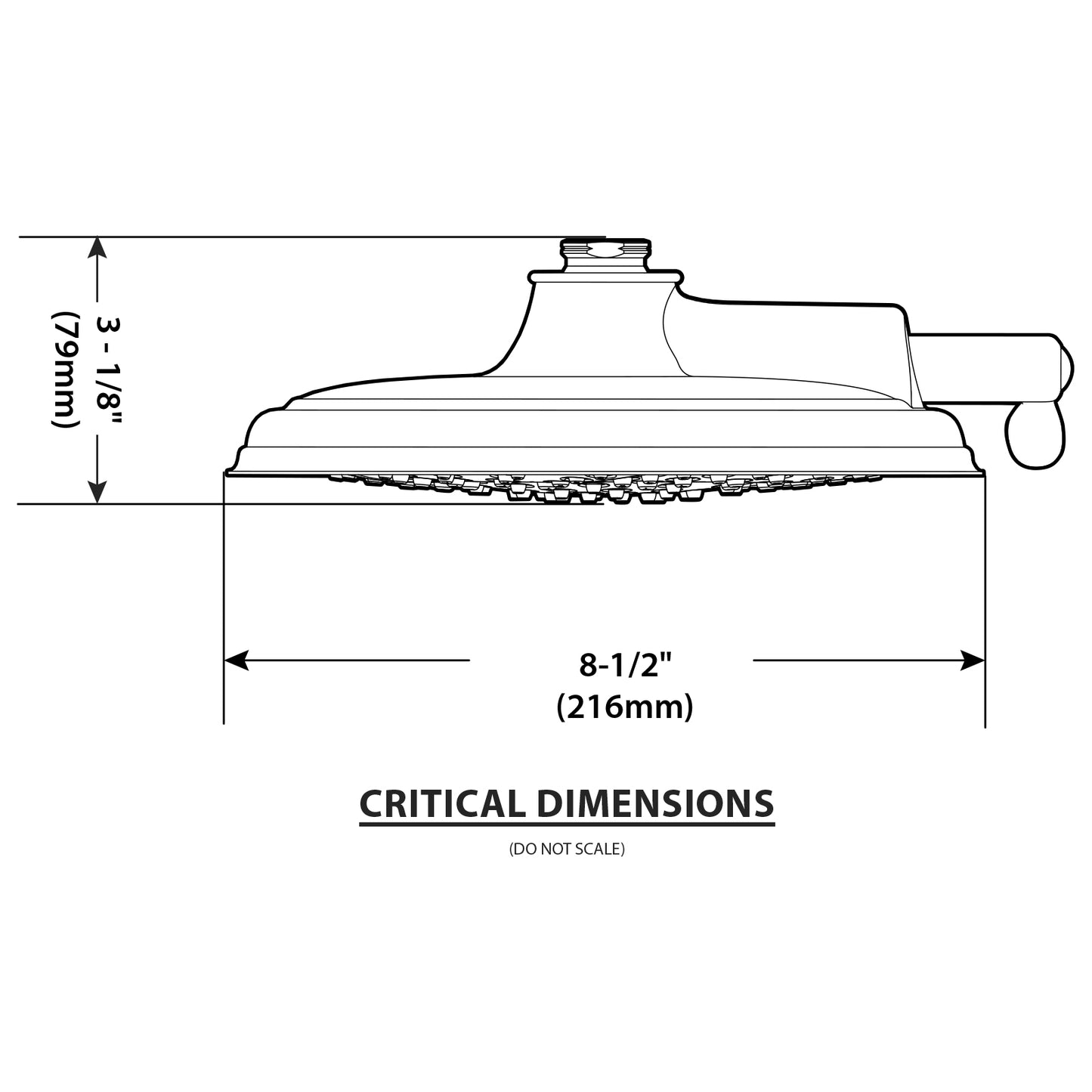 S1311EP - Two-Function 9" Diameter Spray Head Eco-Performance Rainshower