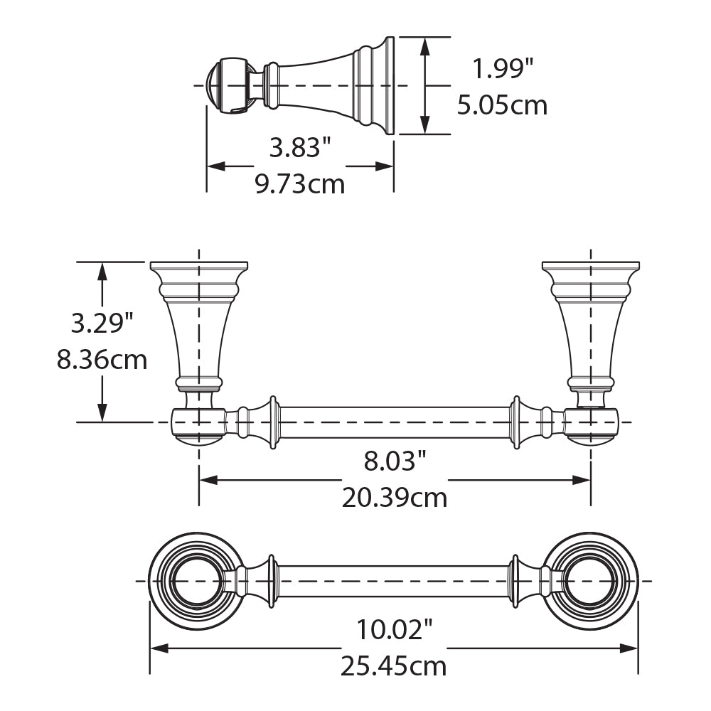 Moen YB8408BG - Weymouth 10" Pivoting Toilet Paper Holder in Brushed Gold