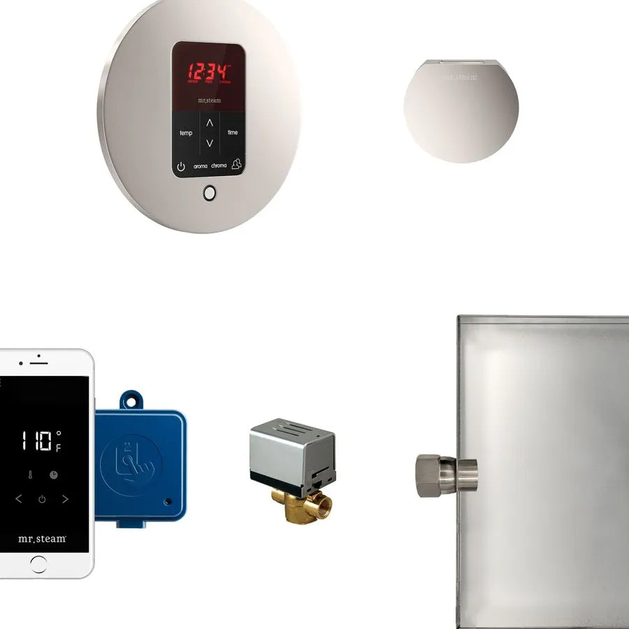 MSBUTLER1RD-PN - Butler Steam Generator Control Kit / Package - Round - Polished Nickel