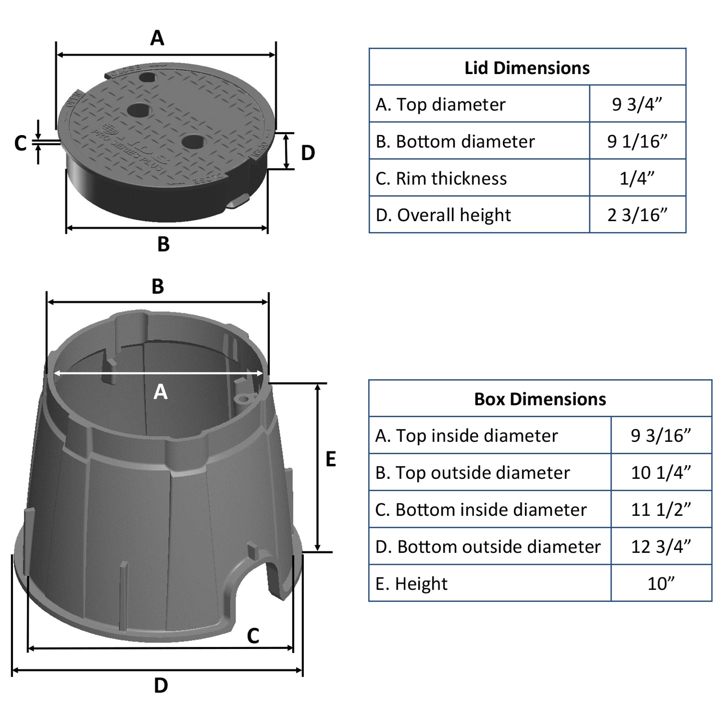 312BC SAND - 10" Round Pro-Spec Valve Box - Sand