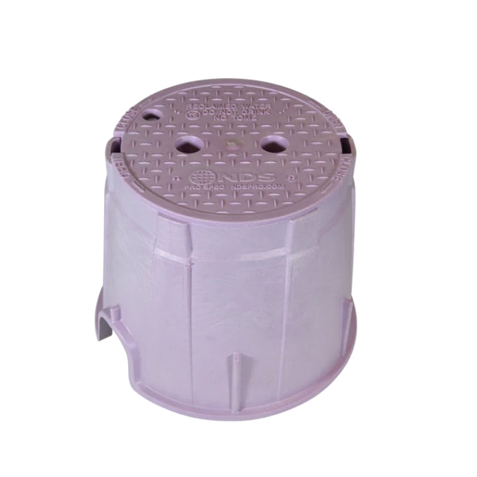 312PBCBR - 10" Round Pro-Spec Series Purple Box with Bolt-Down Cover