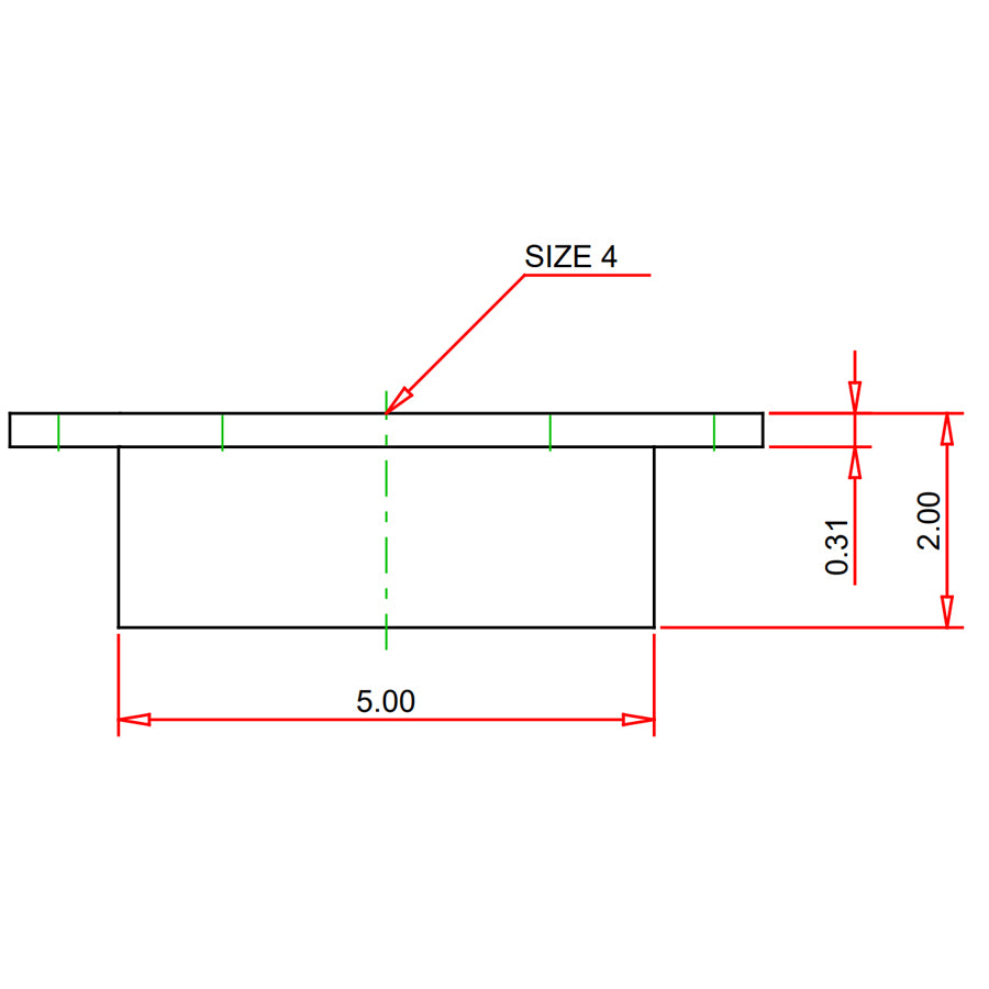 I355290 - 4" Hub ABS Adjustable Closet Flange with Steel Flange