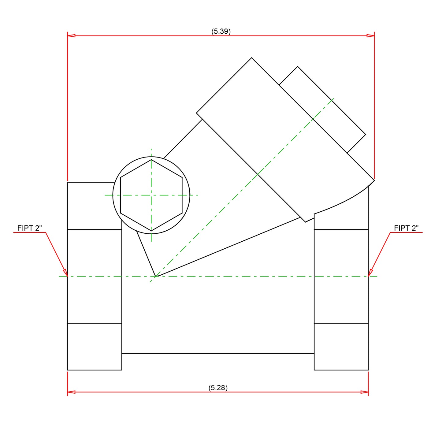 NL74006 - T-413-Y - Bronze Swing Check Valve - PTFE Seat - Threaded