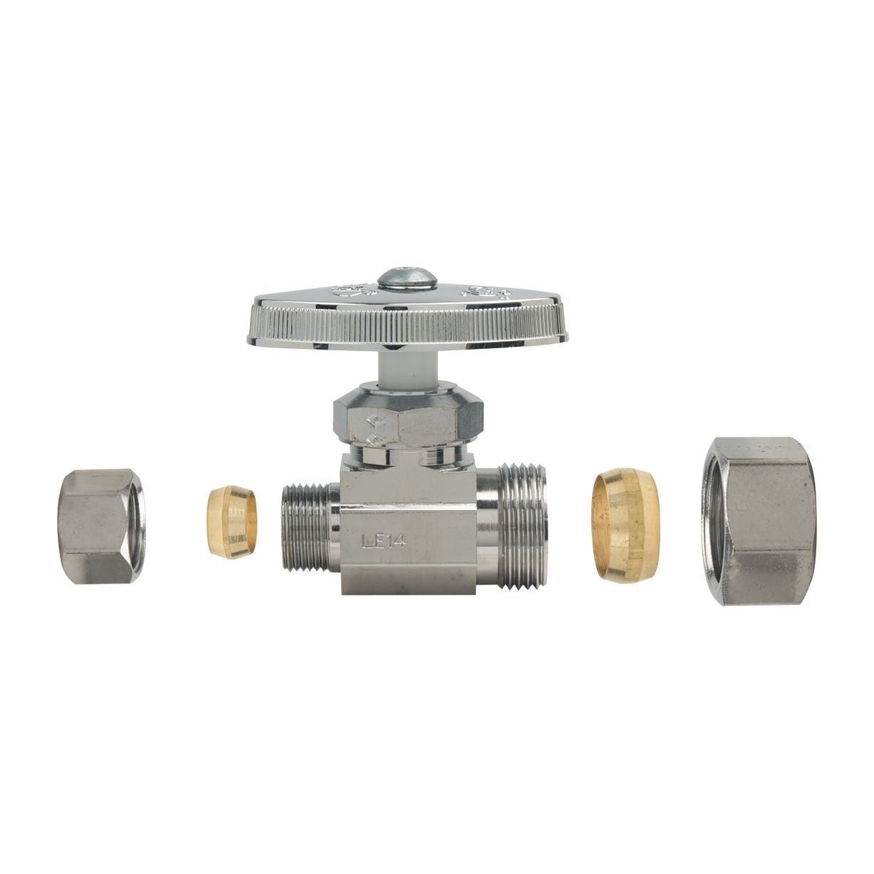 OCR14X C - 1/2" Nom Comp x 3/8" O.D. Comp Multi Turn Supply Stop